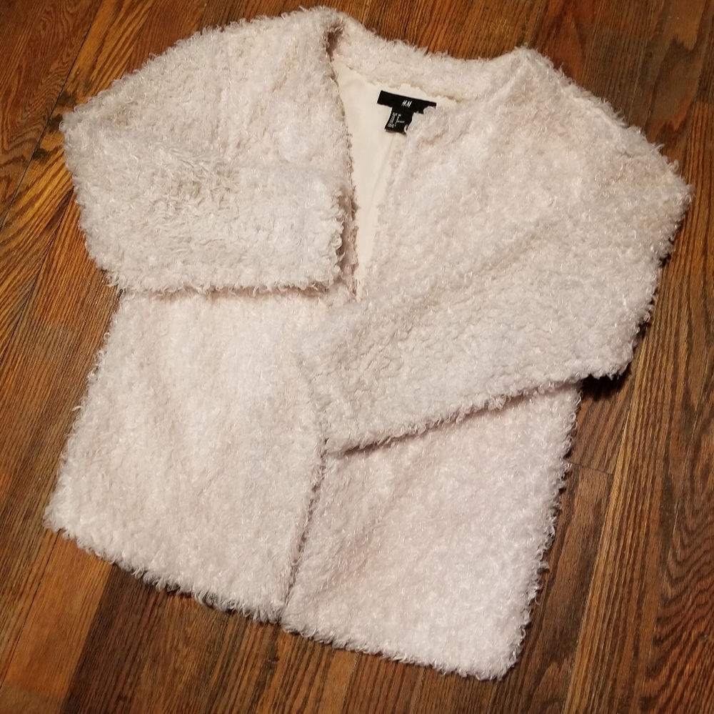 Pink fuzzy jacket